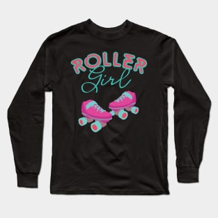 Roller Girl Skating Long Sleeve T-Shirt